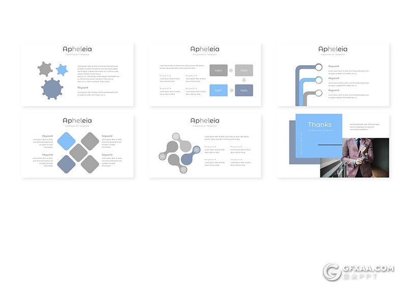 30页服装摄影展示服装活动策划营销通用国外GoogleSlides模板5种配色 - 顶尖PPT