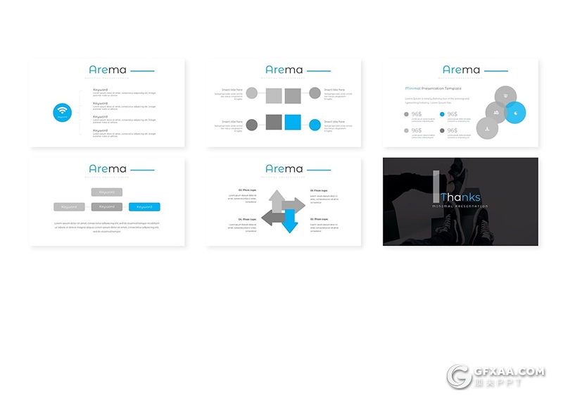 30页产品展示活动策划营销多用途国外KeyNote模板5种配色 - 顶尖PPT
