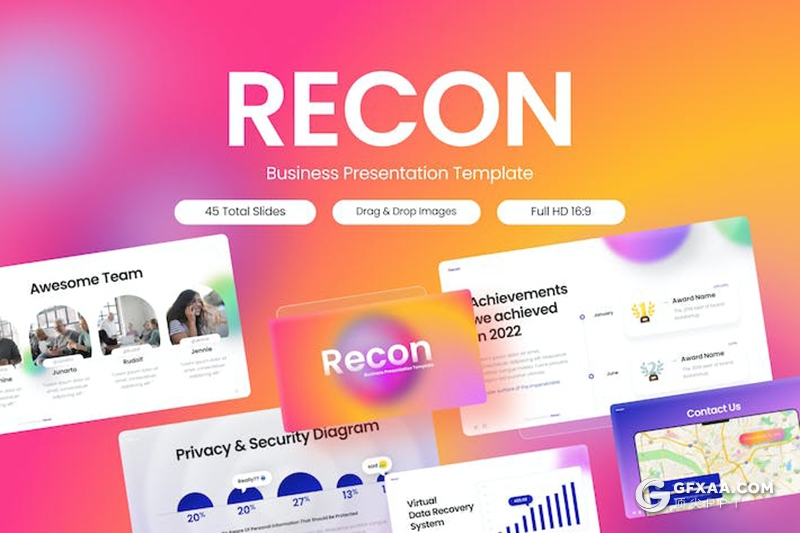 精美时尚商业计划团队介绍企业合作多用途国外KeyNote模板 - 顶尖PPT