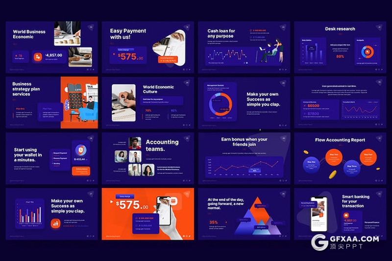 45页企业合作介绍年计划总结汇报商业计划多用途国外PPT模板 - 顶尖PPT