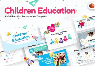 40页儿童趣味教育少儿教育培训国外PPT模板 - 顶尖PPT
