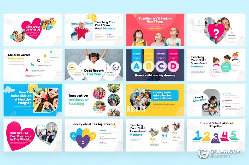 40页儿童趣味教育少儿教育培训国外PPT模板 - 顶尖PPT