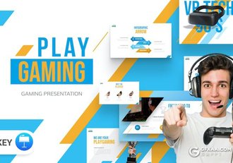 游戏体育竞赛团队介绍主题国外KeyNote模板 - 顶尖PPT