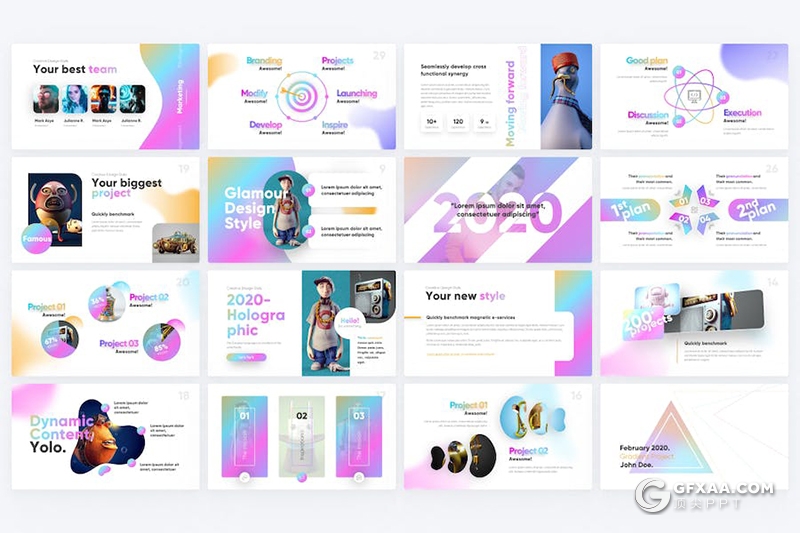 97页商业计划年计划总结汇报活动策划多用途国外PPT模板 - 顶尖PPT