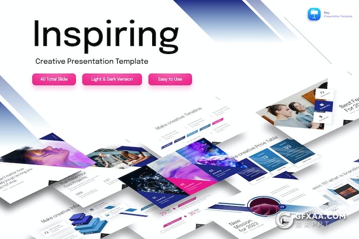 创意精美企业简介团队介绍商业计划年计划总结汇报多用途国外KeyNote模板 - 顶尖PPT