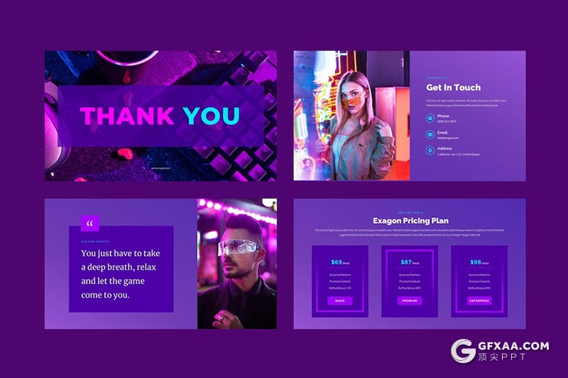 时尚高端游戏电竞主题多用途国外KeyNote模板 - 顶尖PPT