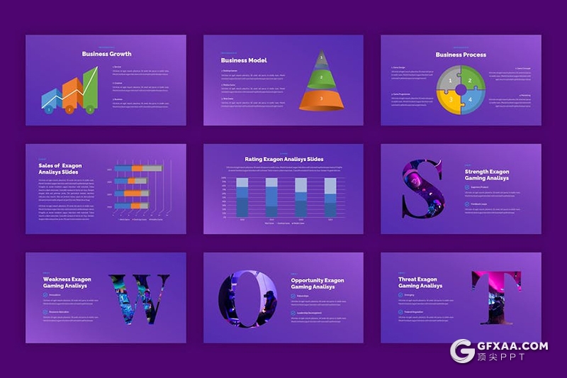 时尚高端游戏电竞主题多用途国外KeyNote模板 - 顶尖PPT