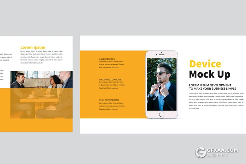 50页橙色商业计划企业简介商业合作多用途国外PPT模板 - 顶尖PPT