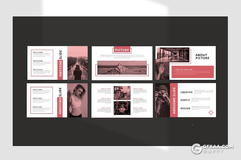 50页大气杂志风产品介绍摄影展示多用途国外PPT模板 - 顶尖PPT