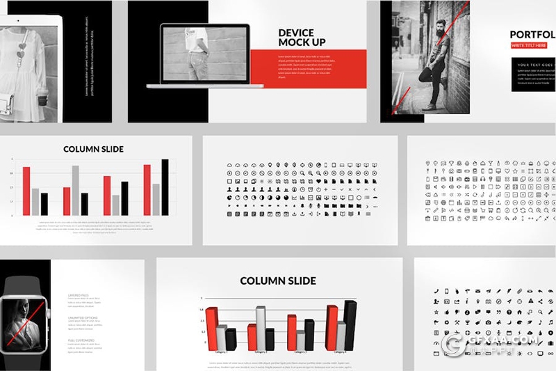 简约大气商业计划营销策划多用途国外KeyNote模板 - 顶尖PPT
