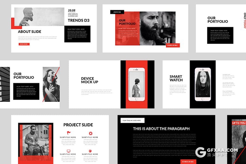 简约大气商业计划营销策划多用途国外KeyNote模板 - 顶尖PPT