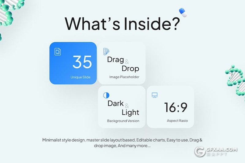 35页医学医药研究研发多用途国外KeyNote模板 - 顶尖PPT