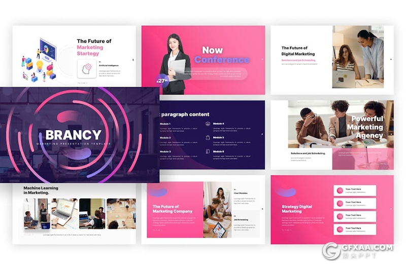 32页创意时尚业务合作商业计划年计划总结通用国外PPT模板 - 顶尖PPT