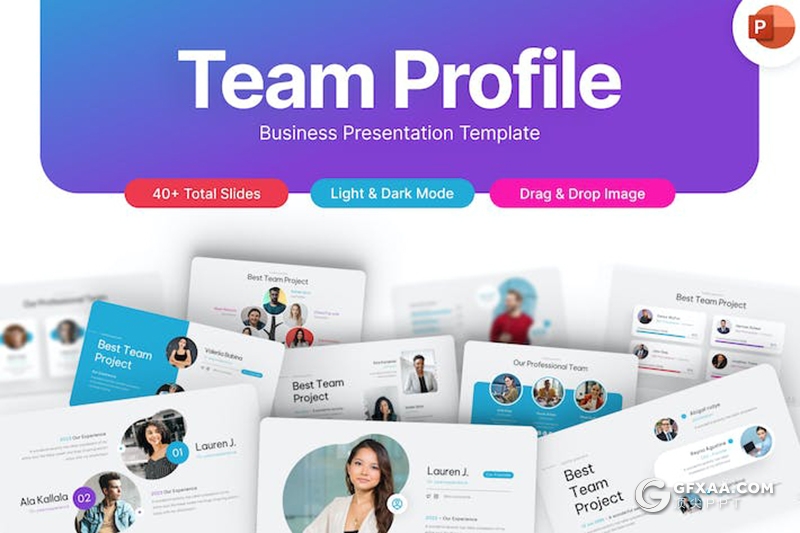 40页企业团队介绍商业计划多用途国外PPT模板 - 顶尖PPT