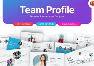 40页企业团队介绍商业计划多用途国外PPT模板 - 顶尖PPT