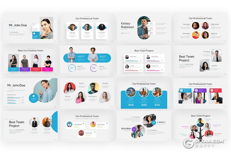 40页企业团队介绍商业计划多用途国外PPT模板 - 顶尖PPT