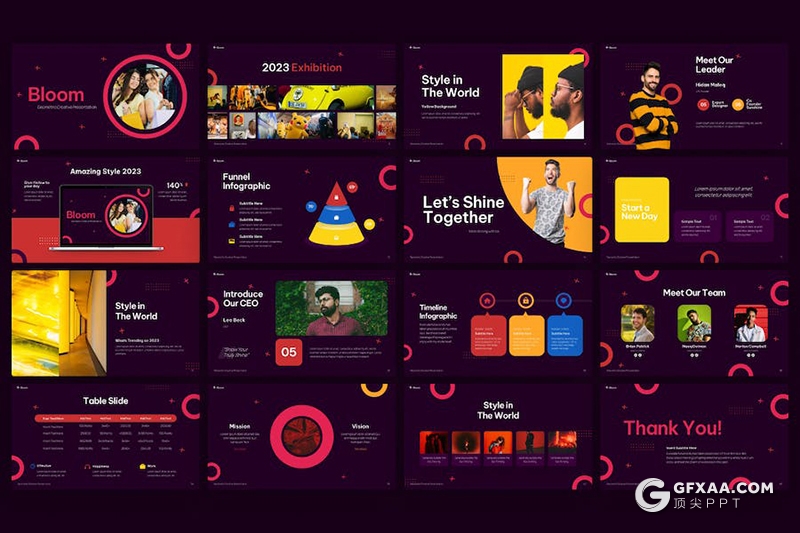 40页时尚精美大学教育宣传教育培训大学生活展示KeyNote模板 - 顶尖PPT