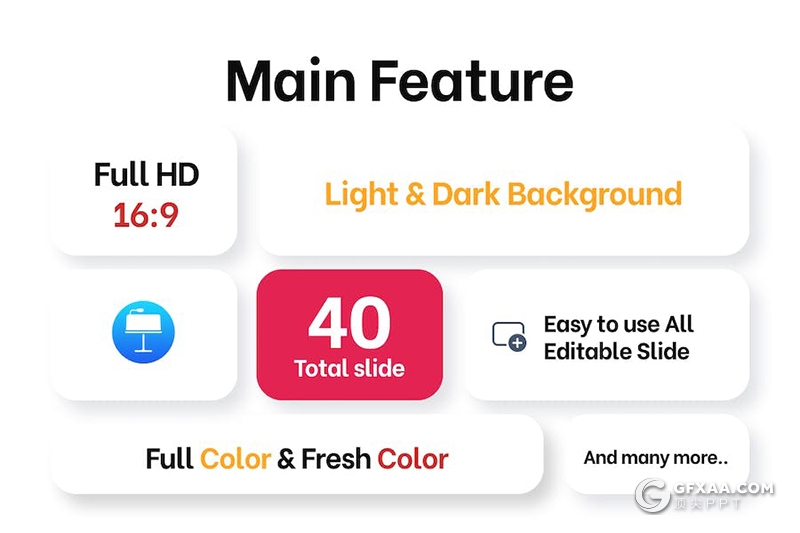 40页时尚精美大学教育宣传教育培训大学生活展示KeyNote模板 - 顶尖PPT