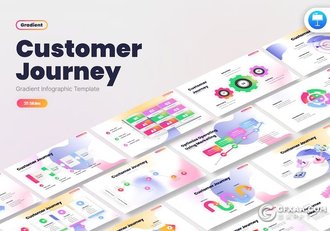 35页多色彩精美商务图形图表KeyNote模板 - 顶尖PPT