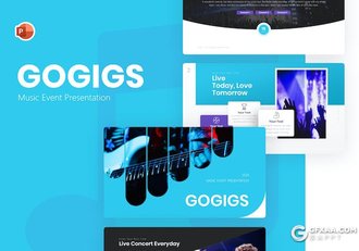 20页演唱会活动现场规划音乐节活动策划国外PPT模板 - 顶尖PPT