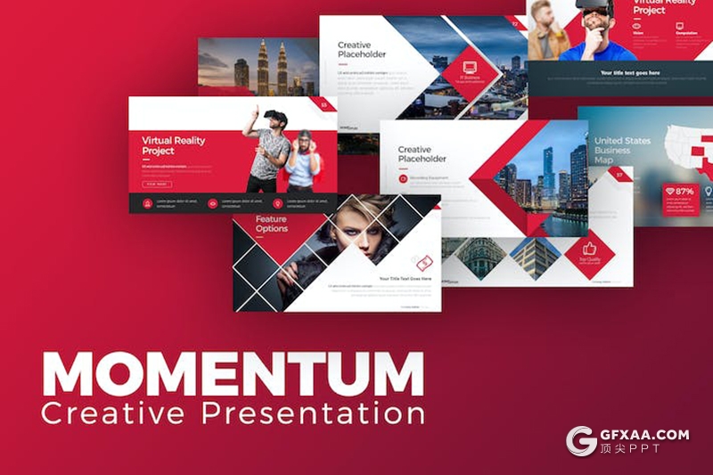 102页创意精美商业计划企业合作年计划总结多用途国外PPT模板11种配色 - 顶尖PPT