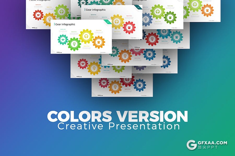 102页创意精美商业计划企业合作年计划总结多用途国外PPT模板11种配色 - 顶尖PPT