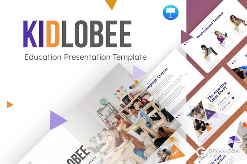 26页时尚精美少儿教育培训国外KeyNote模板 - 顶尖PPT