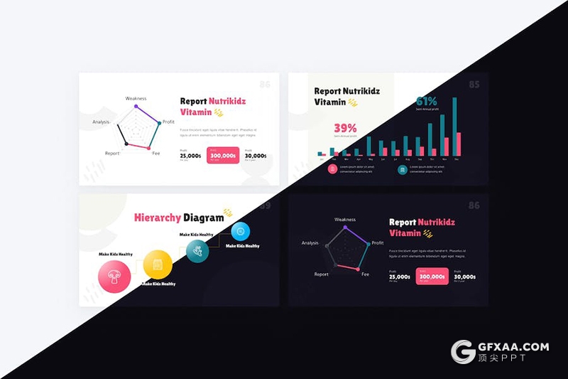 97页精美时尚关爱儿童协会儿童教育培训主题国外PPT模板 - 顶尖PPT