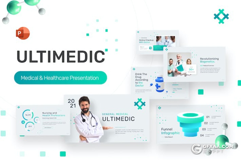 86页简约大气医药医学研究主题多用途PPT模板 - 顶尖PPT