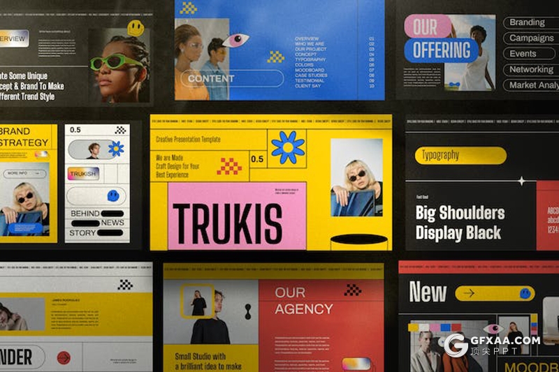 31页复古创意时尚活动策划营销多用途PPT模板 - 顶尖PPT