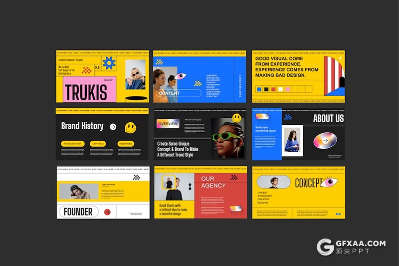 31页复古创意时尚活动策划营销多用途PPT模板 - 顶尖PPT