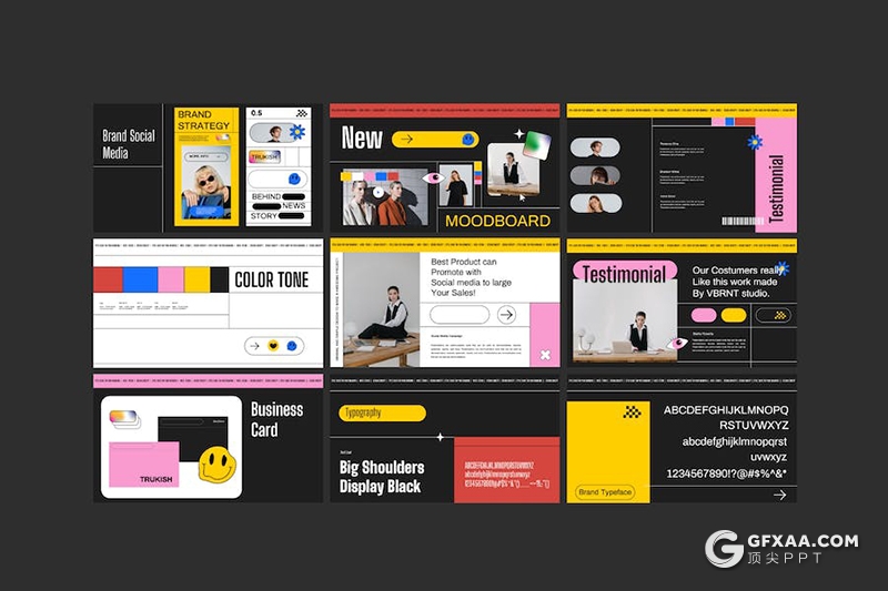 31页复古创意时尚活动策划营销多用途PPT模板 - 顶尖PPT