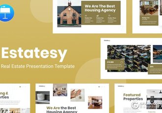 房地产介绍宣传营销主题Keynote模板 - 顶尖PPT