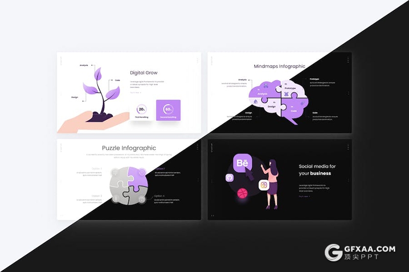 80页创意精美团队介绍商业计划年计划总结多用途国外PPT模板 - 顶尖PPT