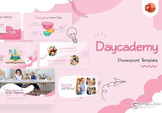 20页粉色早教幼儿园学前班儿童教育培训主题PPT模板 - 顶尖PPT