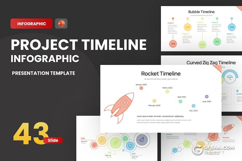 43页多色彩精美数据分析图形图表PPT模板 - 顶尖PPT