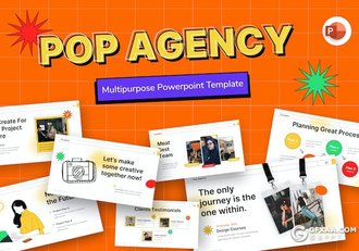 80页手绘风教育培训课件主题通用国外PPT模板 - 顶尖PPT