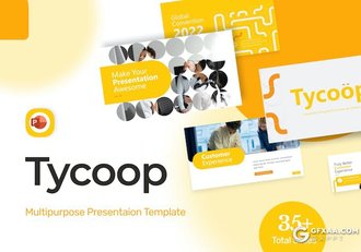 39页橙色团队介绍商业计划年计划总结汇报通用国外PPT模板 - 顶尖PPT