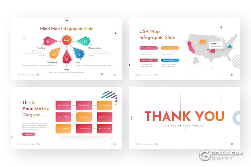 亲子户外活动儿童娱乐主题国外KeyNote模板 - 顶尖PPT