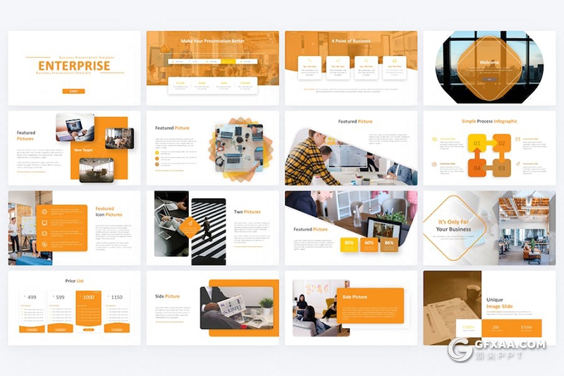 80页企业介绍商业合作年计划总结通用国外PPT模板 - 顶尖PPT