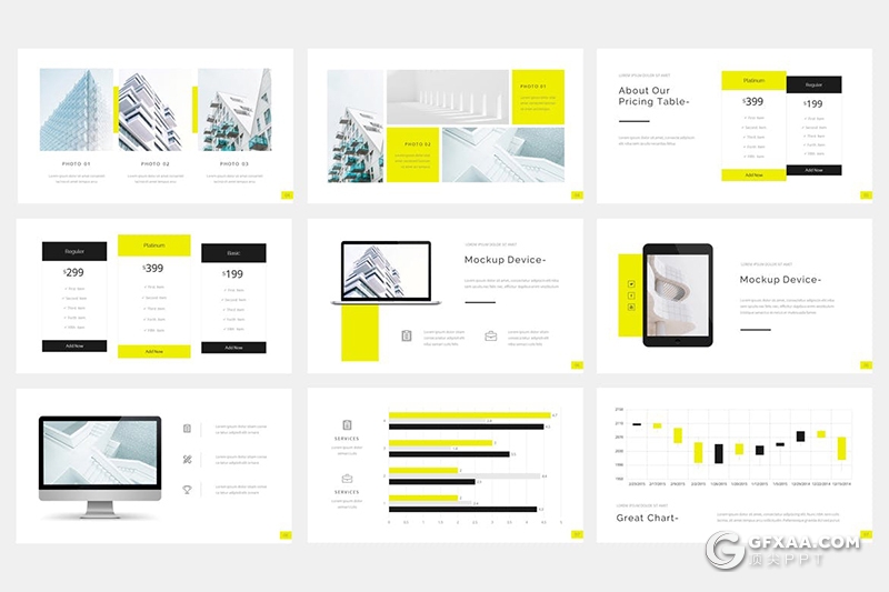 33页方舟建筑主题演讲多用途国外PPT模板 - 顶尖PPT