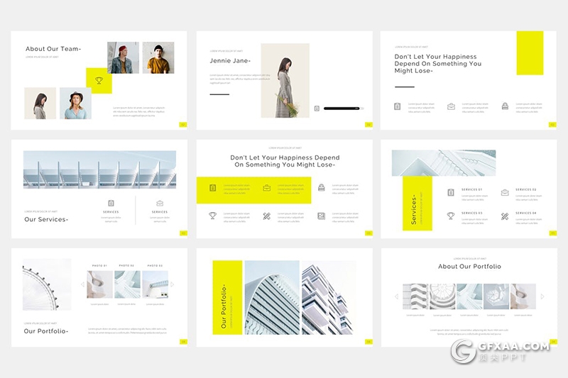 33页方舟建筑主题演讲多用途国外PPT模板 - 顶尖PPT