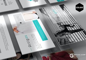 30页大气简约活动营销策划商品摄影展示通用国外GoogleSlides模板5种配色 - 顶尖PPT