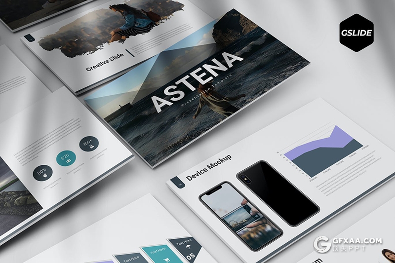 30页商业计划企业介绍团队介绍多用途国外GoogleSlides模板5种配色 - 顶尖PPT