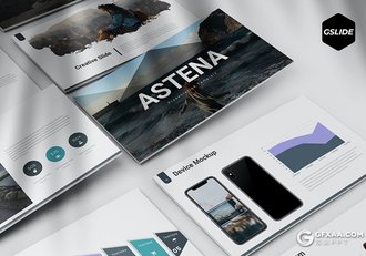 30页商业计划企业介绍团队介绍多用途国外GoogleSlides模板5种配色 - 顶尖PPT