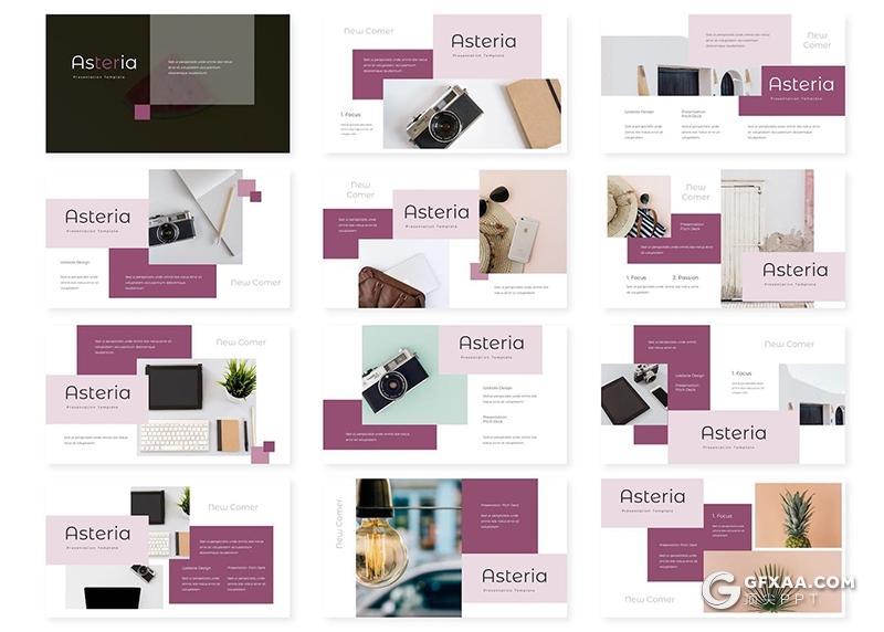 30页活动策划商业计划年计划总结汇报多用途国外KeyNote模板5种配色 - 顶尖PPT