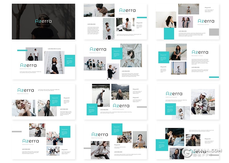 30页商业计划团队介绍产品活动介绍营销计划多用途GoogleSlides模板5种配色 - 顶尖PPT