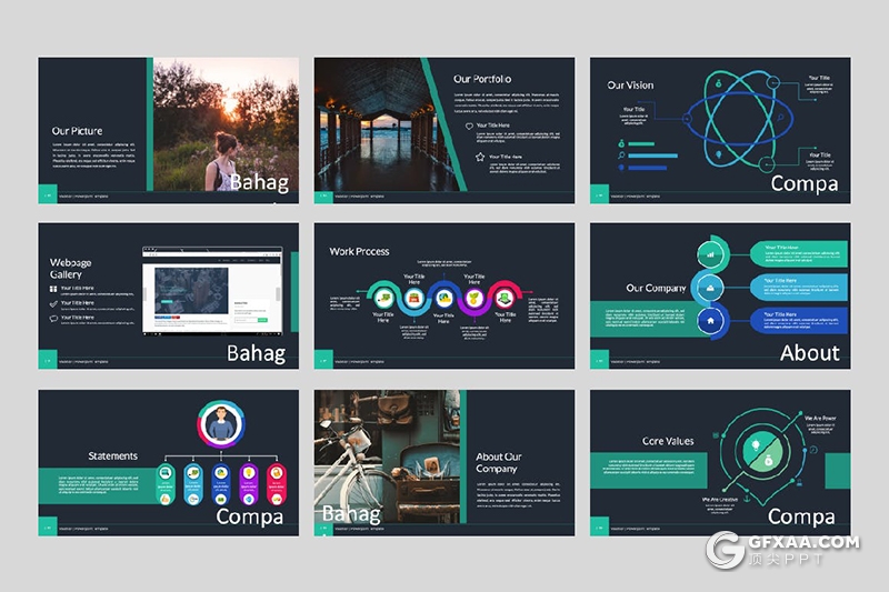 96页产品活动策划商业计划多用途国外PPT模板5种配色2款背景 - 顶尖PPT