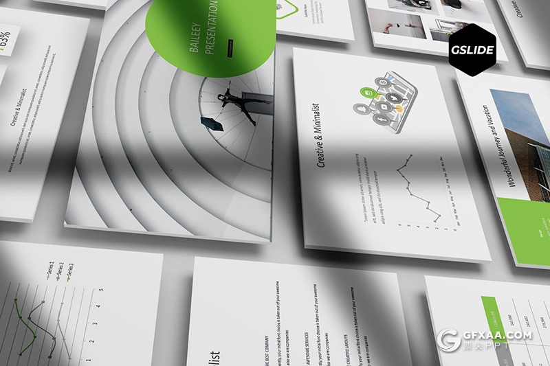 30页简约大气企业介绍商业合作计划多用途国外GoogleSlides模板5种配色 - 顶尖PPT