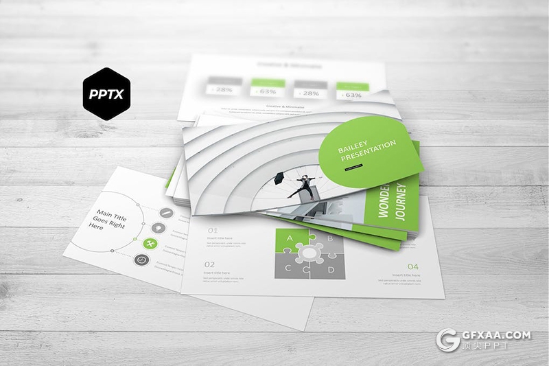 30页简约大气企业介绍商业合作计划多用途国外PPT模板5种配色 - 顶尖PPT